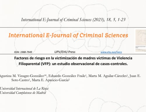 Factores de riesgo en la victimización de madres víctimas de Violencia Filioparental (VFP): un estudio observacional de casos-controles